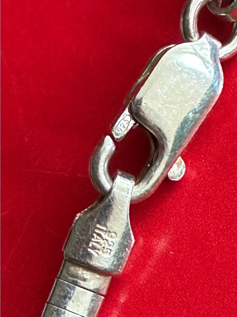 925 Silver Necklace,Handcrafted Multicolor Glass Teardrop Pendant Necklace 16” - Picture 3 of 9